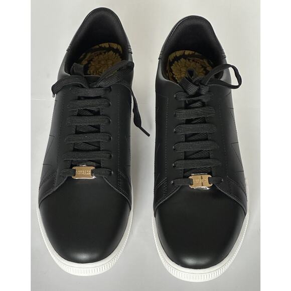Versace Medusa Men\'s Black Leather Sneakers 14 US (47 Euro) 1016936 NIB